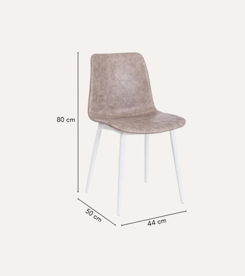 Silla Kyra de Polipropileno y Patas de Acero