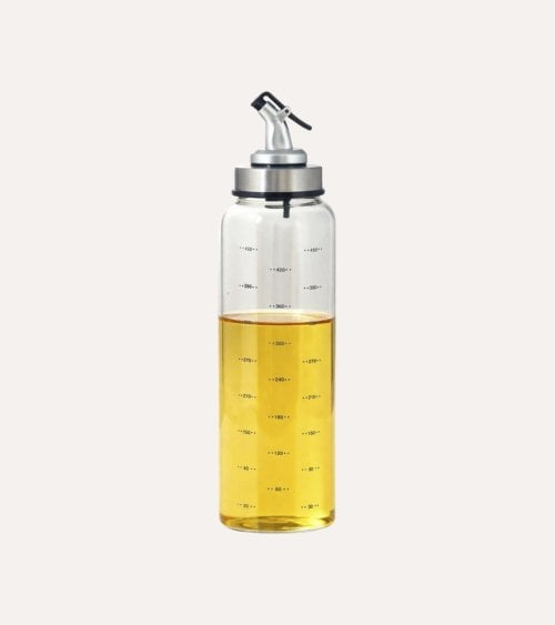 Botella Aceitera Antigoteo con Medidor de Borosilicato