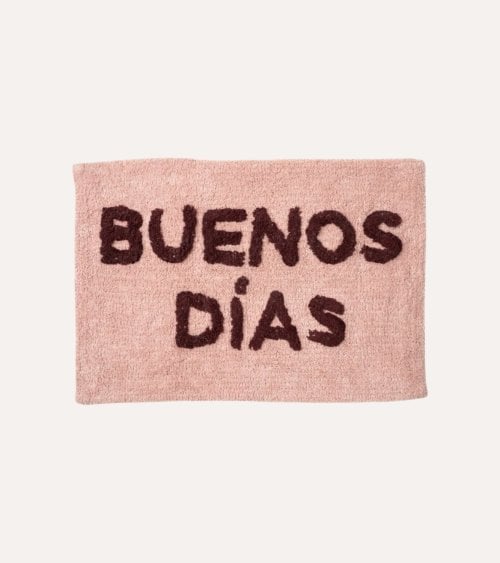 Alfombra de Baño Buenos días de Algodón