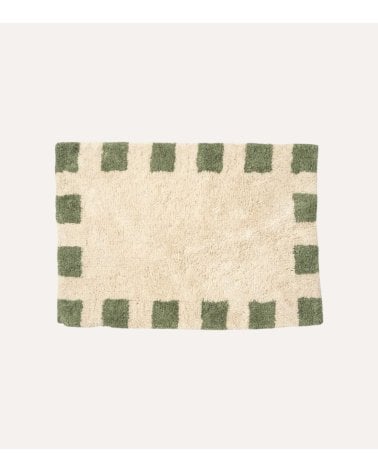 Alfombra de Baño con Cuadrados de Algodón