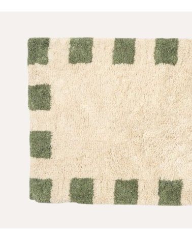 Alfombra de Baño con Cuadrados de Algodón