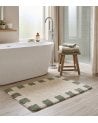 Alfombra de Baño con Cuadrados de Algodón