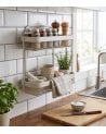 Estante Organizador Mayaj para Cocina con 2 Niveles de Acero