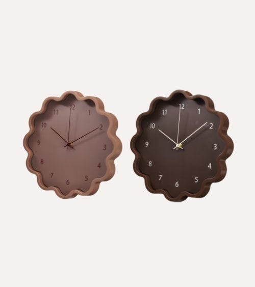 Reloj de Pared Flor de Plástico