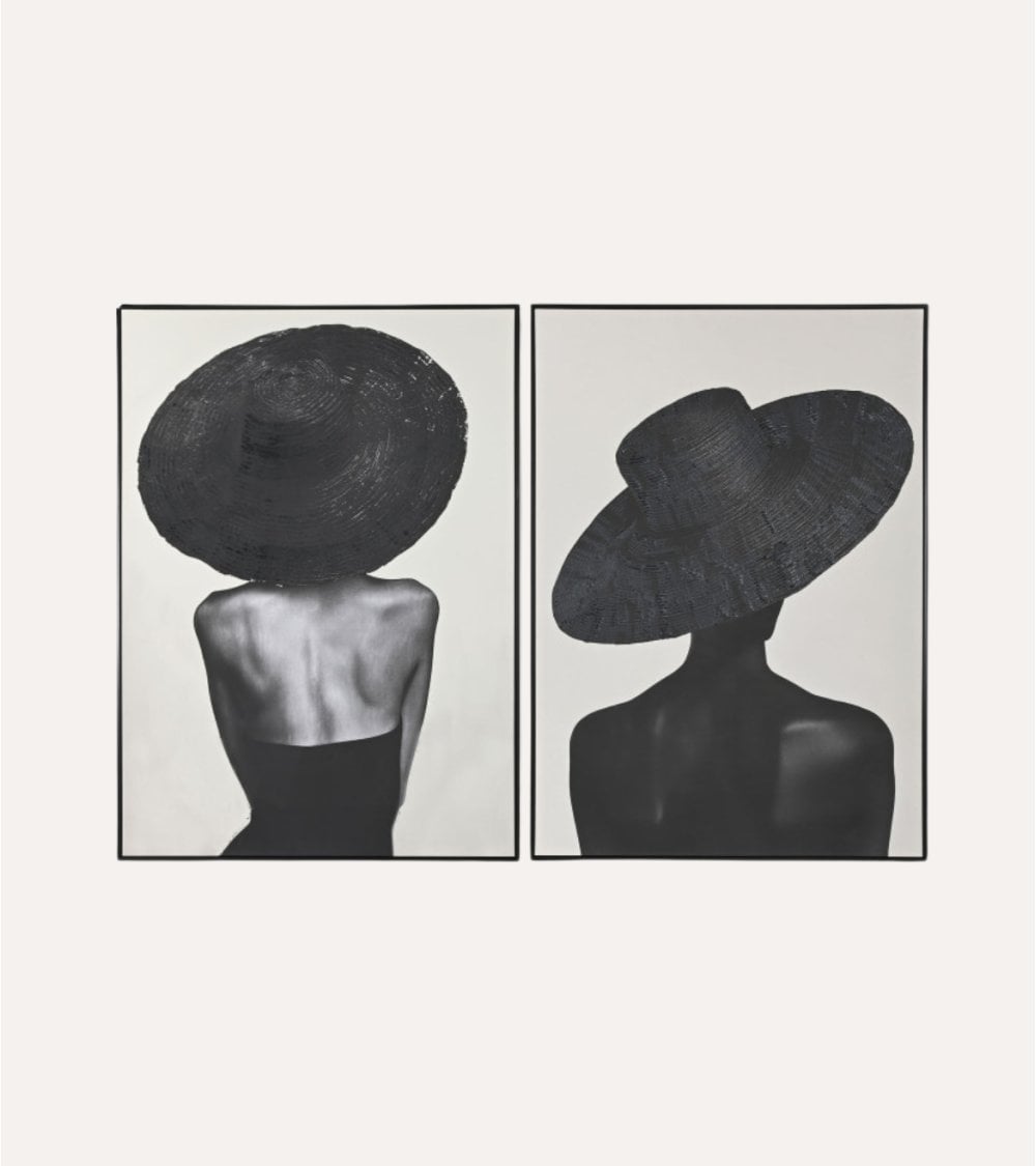 Cuadro Lienzo de Chica con Sombrero