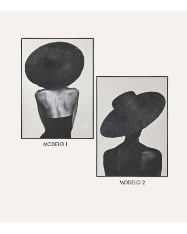 Cuadro Lienzo de Chica con Sombrero