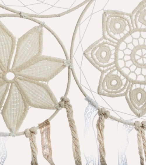 Decoración de Pared Atrapasueños Lilia de Algodón