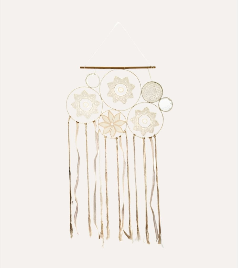 Decoración de Pared Atrapasueños Lilia de Algodón