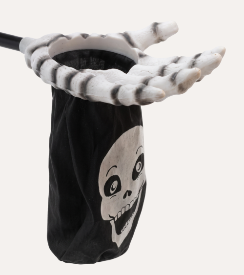Mano de Esqueleto con Bolsa para Caramelos