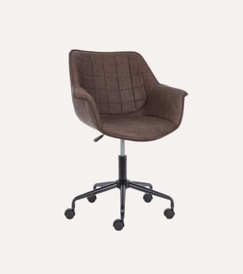 Silla de Oficina Joshua de Acero y Polipiel