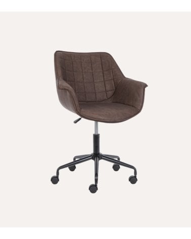 Silla de Oficina Joshua de Acero y Polipiel