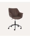 Silla de Oficina Joshua de Acero y Polipiel