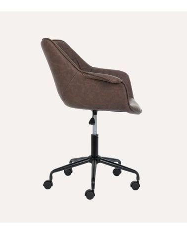 Silla de Oficina Joshua de Acero y Polipiel