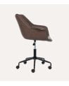 Silla de Oficina Joshua de Acero y Polipiel