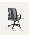 Silla de Oficina Roman de Nylon y Poliéster