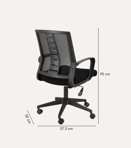 Silla de Oficina Roman de Nylon y Poliéster
