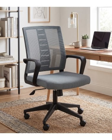 Silla de Oficina Roman de Nylon y Poliéster