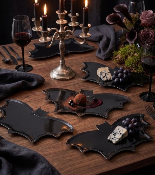 Set de 6 Platos Murciélago de Cartón