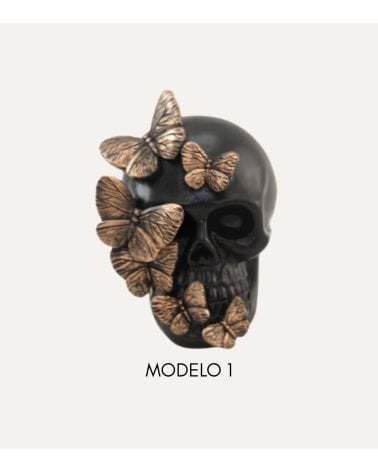 Figura Decorativa Calavera Halloween de Poliresina