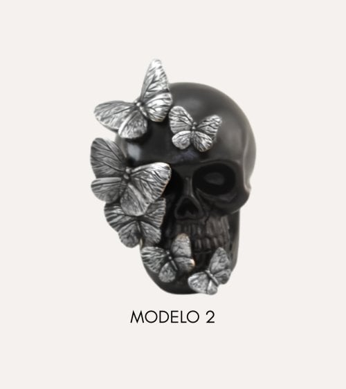 Figura Decorativa Calavera Halloween de Poliresina
