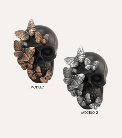 Figura Decorativa Calavera Halloween de Poliresina