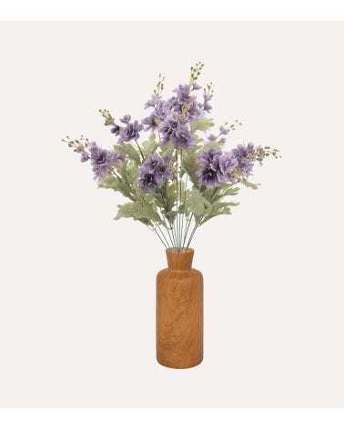 Ramo Decorativo Flores Delphinium de Poliéster y Plástico