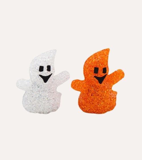 Figura Decorativa Fantasma con LED de Resina