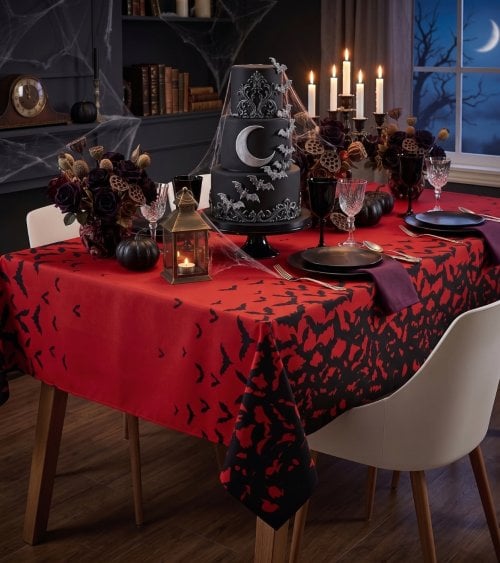 Mantel Murciélagos Halloween de Papel