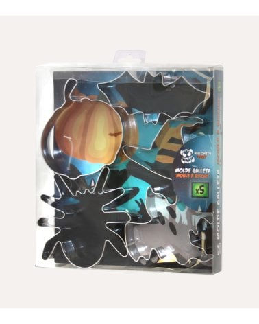 Set de 5 Moldes Cortadores de Halloween de Aluminio