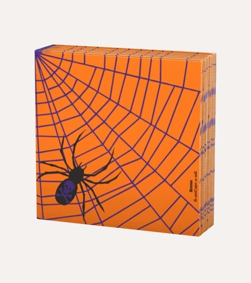 Set de 12 Servilletas Telaraña de Papel