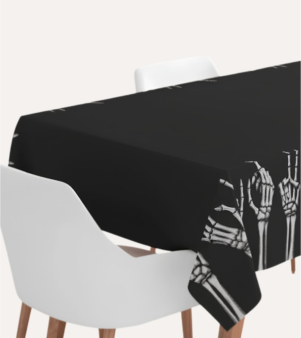 Mantel Esqueletos Halloween de Papel