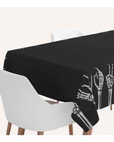 Mantel Esqueletos Halloween de Papel