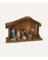 Set de 7 Piezas Nacimiento en Portal de Belén Navideño