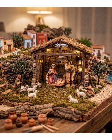 Set de 3 Piezas Nacimiento Sagrada Familia para Belén Navideño