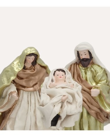 Set de 3 Figuras Nacimiento Dorado para Belén