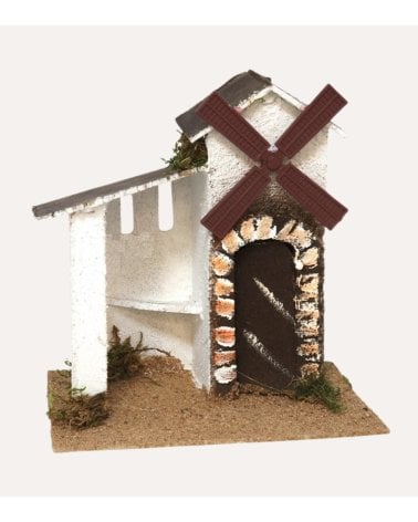 Casa Molino Tradicional para Belén Navideño