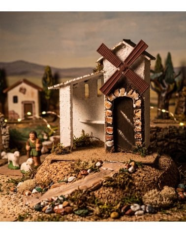 Casa Molino Tradicional para Belén Navideño