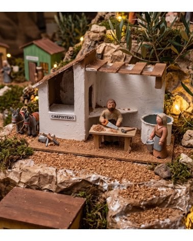 Casa de Carpintero para Belén Navideño