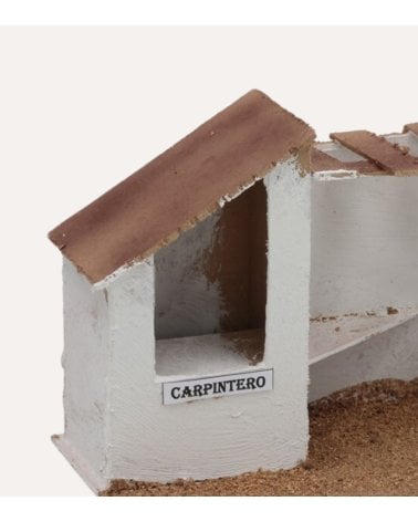 Casa de Carpintero para Belén Navideño