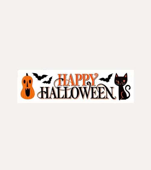 Pegatina de Pared Happy Halloween de Polipropileno