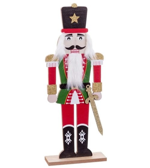 Peana con Forma de Soldado de Cascanueces 25 cm