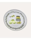 Plato de Postre Olivas de Vidrio