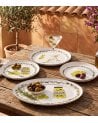 Plato de Postre Olivas de Vidrio