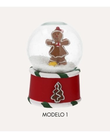 Bola de Nieve Galleta de Jengibre Mahy de Poliresina