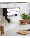 Portarrollos de Cocina Triple de Acero Inoxidable