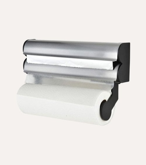Portarrollos de Cocina Triple de Acero Inoxidable