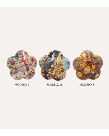Cuenco Decorativo Navideño de Cristal