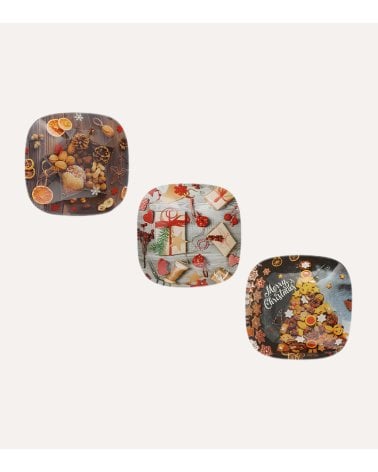Cuenco Decorativa Navideño de Cristal