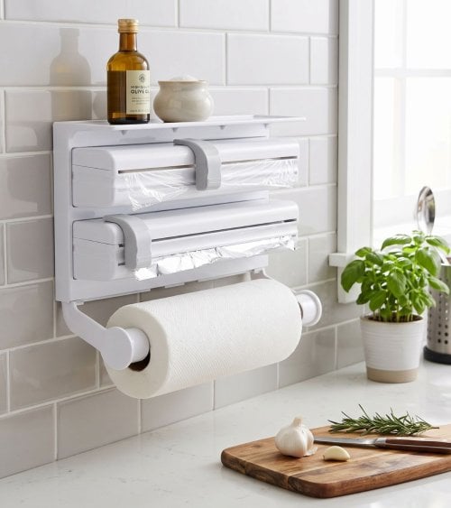 Portarrollos Triple Confortime con Cortador de ABS