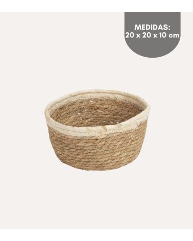 Cesta Rústica de Fibra de Maíz